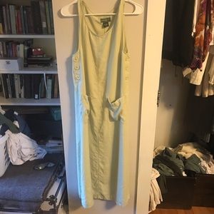 Eddie bauer light green tencil midi dress